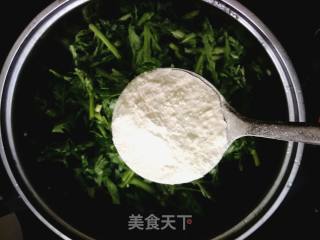 蒸茼蒿的做法步骤：5