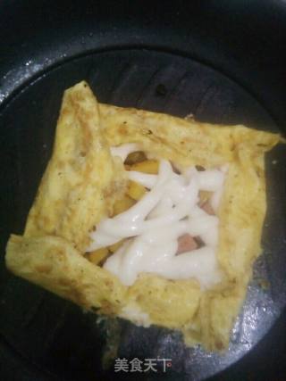 菜椒火腿鸡蛋盒子的做法步骤：8