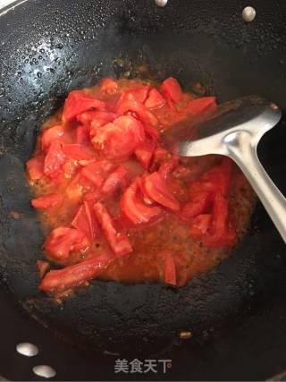 莲藕两吃之番茄汆莲藕肉丸的做法步骤：6