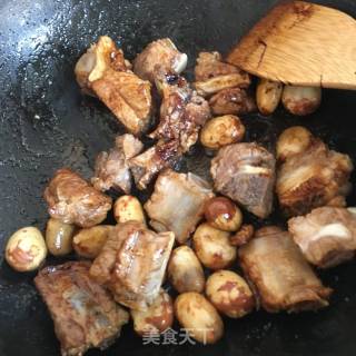 菠萝蜜果仁烧排骨的做法步骤：10