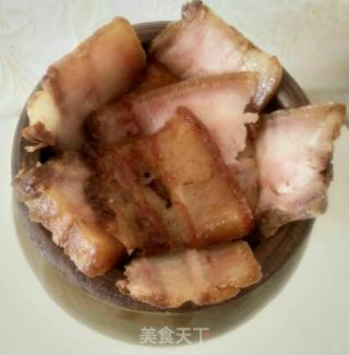 蒜苔炒坛子肉的做法步骤：2