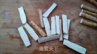 黑椒汁淋山药的做法步骤：2