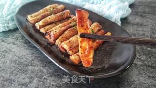 黑椒汁淋山药的做法步骤：8