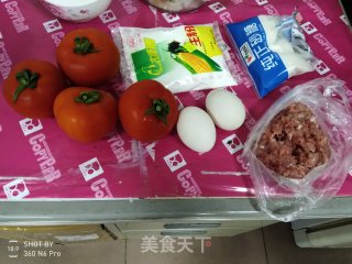 番茄肉丸蛋花汤的做法步骤：1