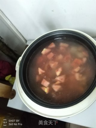番茄肉丸蛋花汤的做法步骤：12