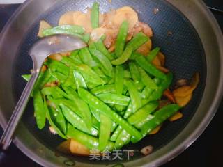 肉炒荷兰豆土豆片的做法步骤：7