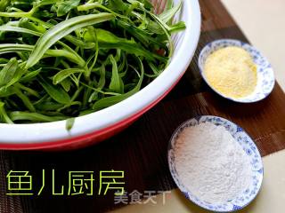 金银面条菜──“鱼儿厨房”私房菜的做法步骤：1