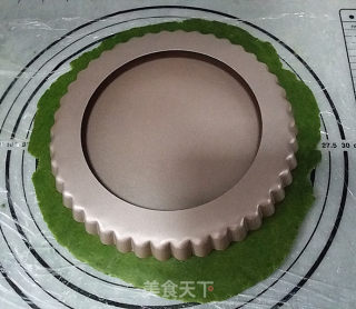 抹茶奶酪南瓜派的做法步骤：8
