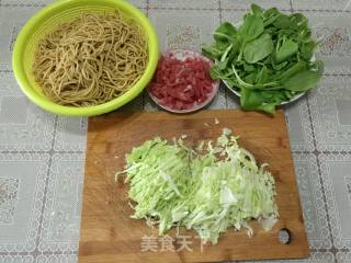 肉丝炒面的做法步骤：6