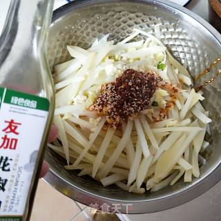 凉拌土豆条的做法步骤：7