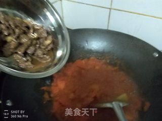 番茄炒牛肉的做法步骤：11