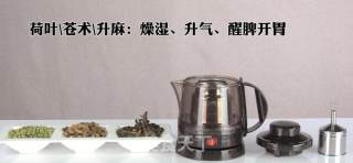 荷叶苍术升麻茶的做法步骤：1