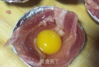 #春日美味#原味培根鹌鹑太阳蛋的做法步骤：6