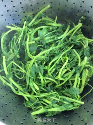 春季野菜：凉拌苜蓿的做法步骤：4