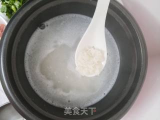 绍菜瘦肉粥的做法步骤：4