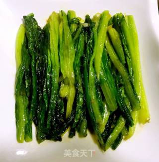 油麦菜炒海虾的做法步骤：8