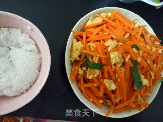 胡萝卜炒鸡蛋的做法步骤：8