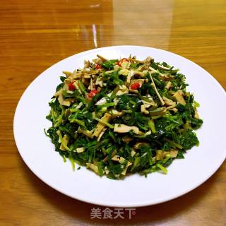 马兰头拌豆腐干的做法步骤：11