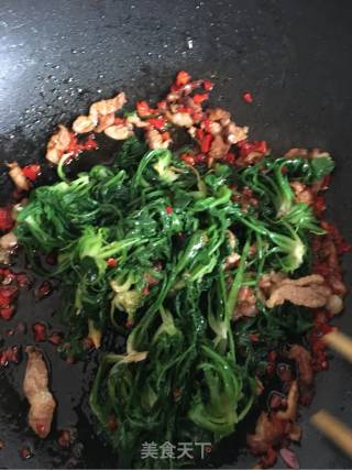 热拌荠菜的做法步骤：12