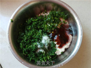 “春食野菜”荠菜鲜肉汤圆的做法步骤：3