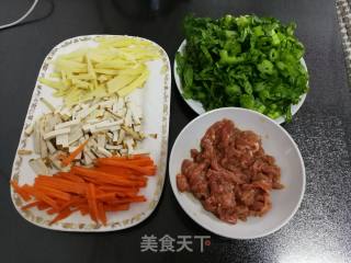 家常炒米粉的做法步骤：2