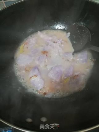 焖紫山药的做法步骤：3