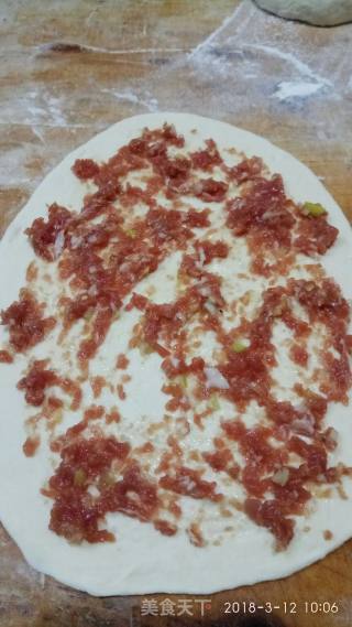 五香里脊肉烤饼的做法步骤：8