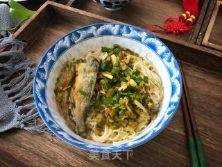小黄鱼雪菜面的做法步骤：13