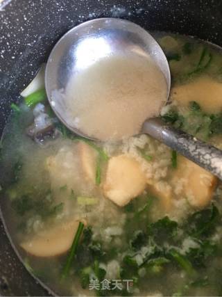 荠菜海鲜粥的做法步骤：8
