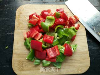 彩椒炒鸡胸的做法步骤：5