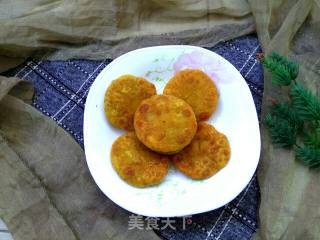 南瓜豆沙饼的做法步骤：10