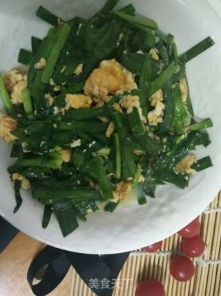 韭菜炒鸡蛋的做法步骤：7