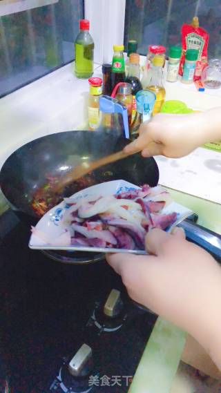 爆炒章鱼足的做法步骤：3