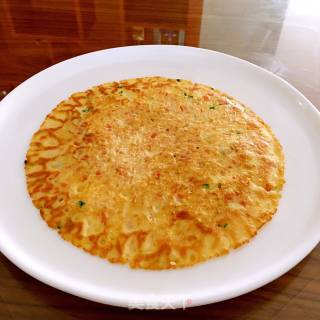 火腿萝卜鸡蛋饼的做法步骤：10