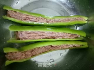 虎皮尖椒酿肉的做法步骤：5