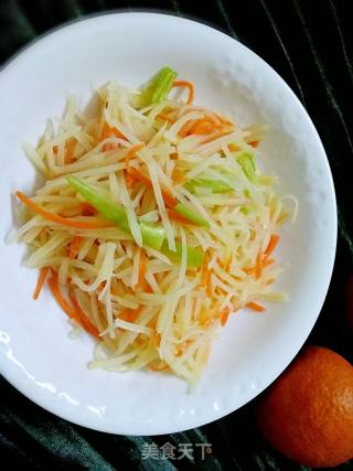 香辣土豆丝的做法步骤：11