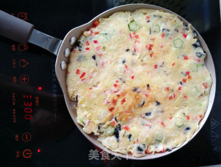 五彩土豆丝煎饼的做法步骤：9