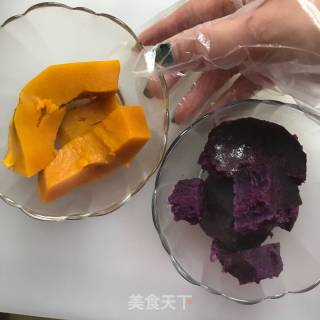 紫薯南瓜早餐的做法步骤：3