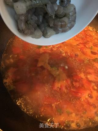 虾仁龙须面的做法步骤：6