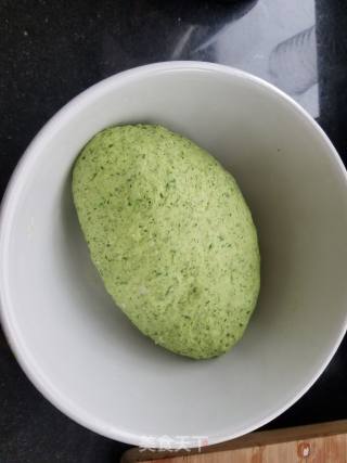 翡翠槐花饺子的做法步骤：3