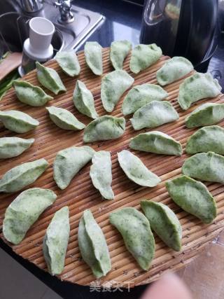 翡翠槐花饺子的做法步骤：10