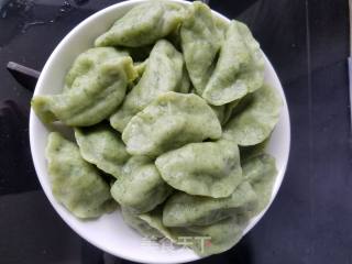 翡翠槐花饺子的做法步骤：11