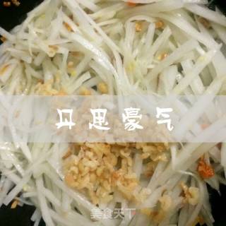 虾仁萝卜丝的做法步骤：6