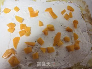 芒果蛋糕卷的做法步骤：10