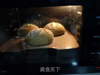 抹茶软欧包(玄米抹茶馅）的做法步骤：23