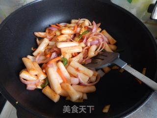 咕咾汁年糕的做法步骤：9