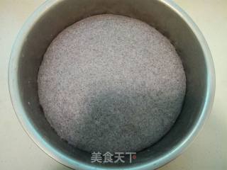 黑米面豆沙发糕的做法步骤：5