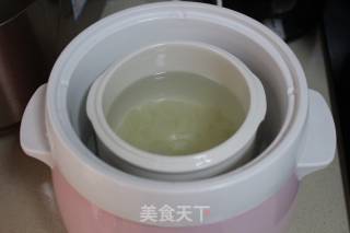 皂角米百合紫薯羹的做法步骤：3