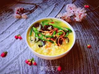 春季野菜:大米菜粥的做法步骤：9