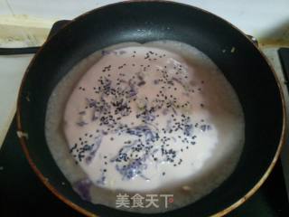 紫甘蓝鸡蛋饼的做法步骤：4